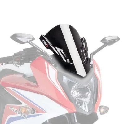 Puig Racing Screen Windshield Black Opaque Honda CBR 650 F 2014 - 2020 - Изображение 1 из 4