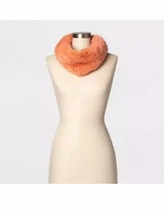 Sciarpa snood donna pelliccia sintetica un nuovo giorno taglia unica adatta alla maggior parte arancione corallo - Foto 1 di 4