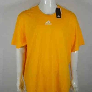 Adidas Amplifier tee Men s T-Shirt 4XL Short Sleeve Logo Gold White NWT - Picture 1 of 3