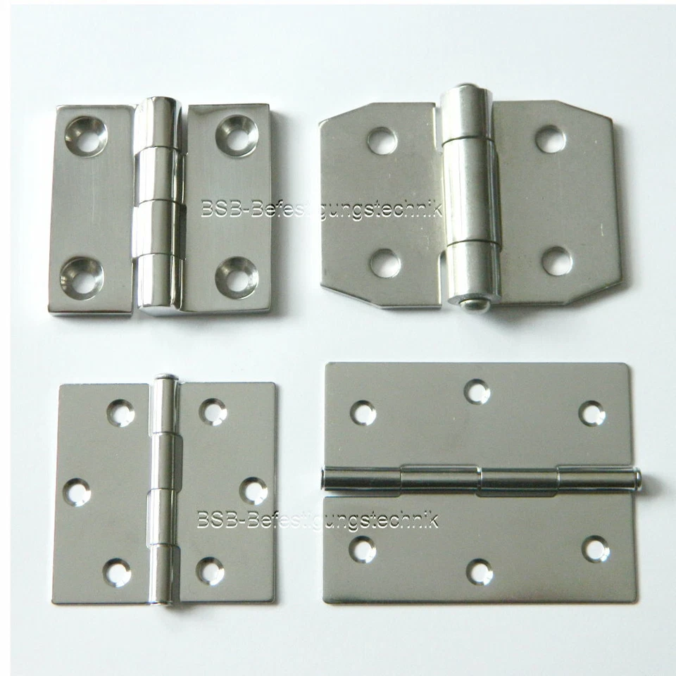 MARKENLOS Scharniere Edelstahl A2 INOX Scharnier Türband Beschlag Türscharnier Scharnier