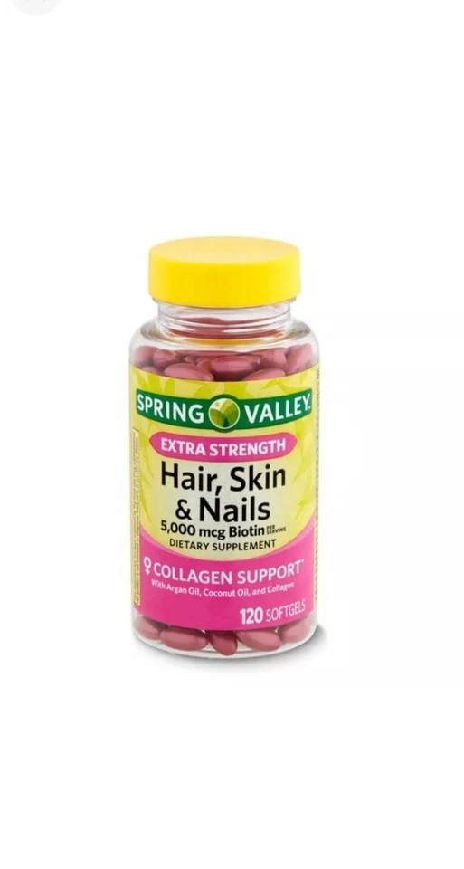 Spring Valley Extra Strength Biotin Hair, Skin & Nails  Dietary Exp:09/2025 - Image 1 of 1
