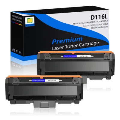 2 Packs MLT-D116L Toner Cartridge For SAMSUNG SL-M2835DW SL-M2885FW SL-M2625D - Image 1 of 4