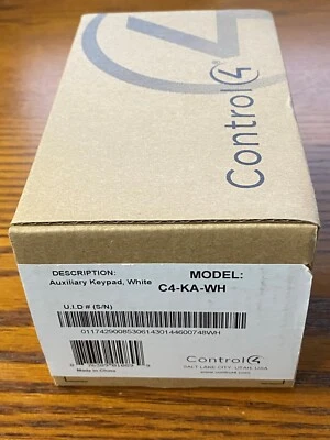 NEW - Control4 Auxiliary Keypad White - C4-KA-WH- FREE SHIPPING