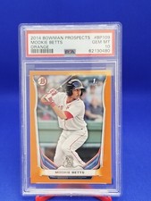 Mookie Betts 2014 Bowman PROSPECTS Orange ROOKIE #BP109 20/250 PSA 10 GEM MINT