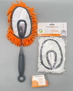 Plumero y recarga de microfibra de chenilla Casabella limpieza del hogar nuevo trabajo bueno - Imagen 1 de 6
