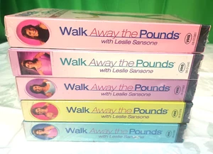 New Sealed 5x Walk Away the Pounds VHS Tapes with Leslie Sansone - Rare Set! - Picture 1 of 17