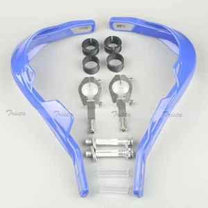 Protectores de mano de aleación de motocicleta motocross de 7/8" azul #JP2 - Imagen 1 de 9