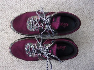 Alegria TRAQ Athletic Shoe, Purple Floral Size 40 --US 8.5/9  VGUC - Picture 1 of 6