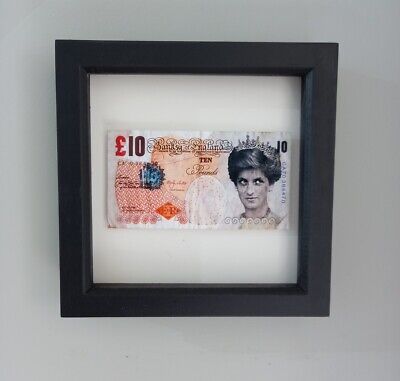 Banksy Di Faced Tenner - Float Mounted In Frame. Street Art, Poster Print • 55.61$