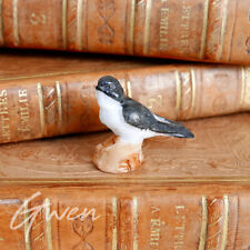 Antique German Bisque Miniature Swallow Bird Figurine 1" Dollhouse Animal Figure