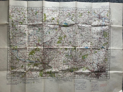 RARO - REVISIÓN DE GUERRA 1" MAPA DE ENCUESTA DE ARTILLERÍA 1940 - HOJA 61 DEL ÁREA DE WOLVERHAMPTON Foto 1 de 4