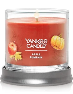 Yankee Candle Apple Pumpkin Scented Signature 4.3oz Small Tumbler Single Wick - Picture 1 of 6