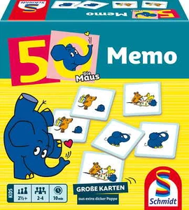 Schmidt Spiele Kinderspiel Logikspiel Die Maus Elefanten-Memo 50. Jubiläum 40664 - Bild 1 von 2