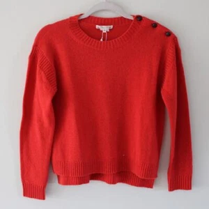 NWT Bonpoint Girls Wool Yack Long Sleeve Pullover Sweater Jumper Red Knit 12 - Picture 1 of 7
