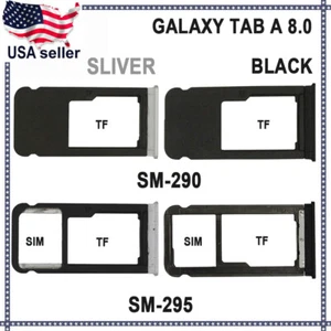 SIM TF SD Card Tray Slot Holder +PIN For Samsung Galaxy Tab A 8.0 SM-T290 T295 - Picture 1 of 11