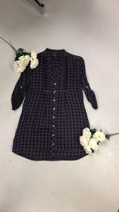 Sam & Max Women's Small Tunic Shirt Button Down W Pockets - Picture 1 of 7