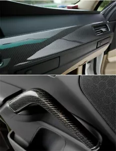 Car Glossy Carbon Fiber Vinyl Film Auto Interior Wrap Stickers 7D Accessories - Picture 1 of 12
