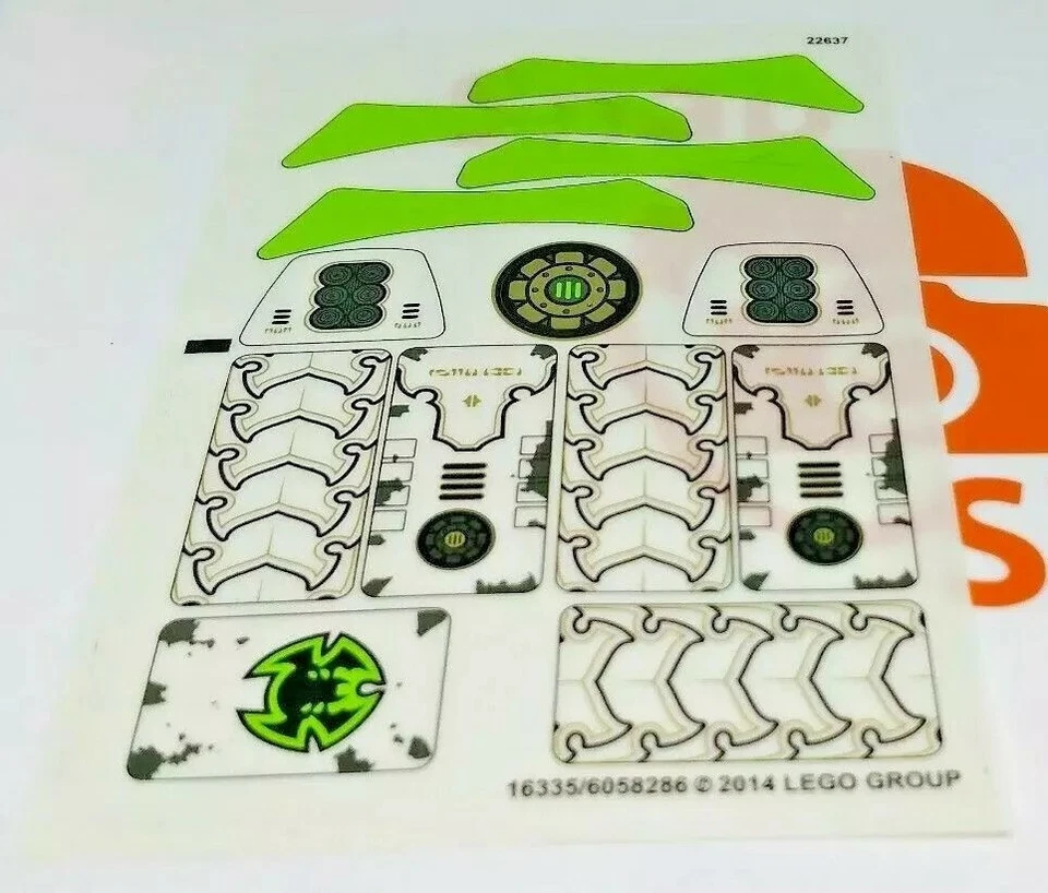 Lego 70132 Sticker Sheet Legends of Chima Scorm's Scorpion Stinger - Image 1 of 1