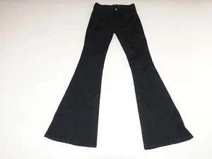 Hollister Women's High Rise Flare Jeans Size 3 Regular Black Stretch 32" Inseam - Picture 1 of 7