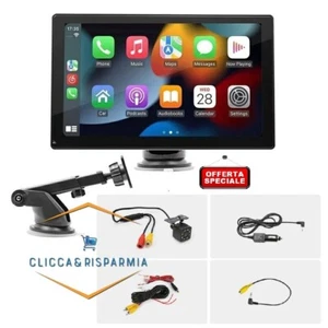 MONITOR HD 7 POLLICI TOUCH PER AUTO BLUETOOTH CON KIT PARCHEGGIO RETROCAMERA - Foto 1 di 12