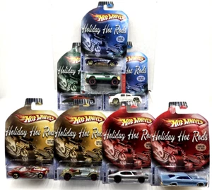 Hot Wheels Holiday Rods 8 Car Lot Includes Chevy Impala, Escalade & Olds 442 NIP - Picture 1 of 10