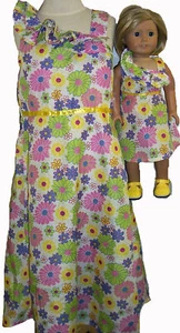 Size 4 This Matching Girl And Doll Dress Rocks, Look And See - Picture 1 of 4