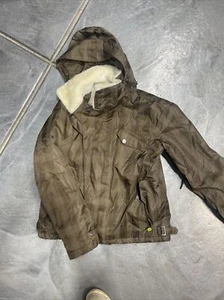 Burton Rider Owned Women’s Ski/Snowboarding Jacket Sz M Faux Fur Line Hooded Zip - Picture 1 of 12