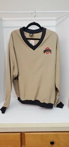 Vintage Ohio State Buckeyes Block O Leaf & Nut Pullover Windbreaker Made in USA - Picture 1 of 7