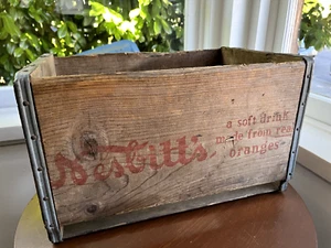 Vintage Nesbitt's Soft Drink Real Oranges Wood Crate Pacific Bottling Co. Oregon - Picture 1 of 15