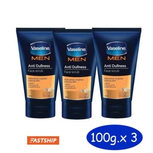 Vaseline Men Foam Face Scrub Anti Dullness Formula Brighter Looking Skin 100g x3 - Picture 1 of 5