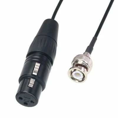 XLR 3pin Female to BNC plug Mixer amplifier audio Coaxial analog signal cable - Image 1 of 3