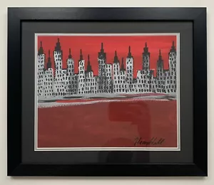 RARE Henry Hill Goodfellas Signed NY Painting + COA + FRAMED AUTOGRAPH MAFIA MOB - Picture 1 of 4