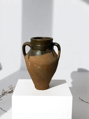 Jarrón antiguo vintage de terracota turca, jarra vintage para decoración, vintage Foto 1 de 4