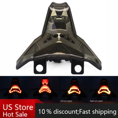 Luz trasera LED luz de giro lámpara de freno para KAWASAKI Ninja 400 ZX-10RR ZX6R Z1000R Foto 1 de 4