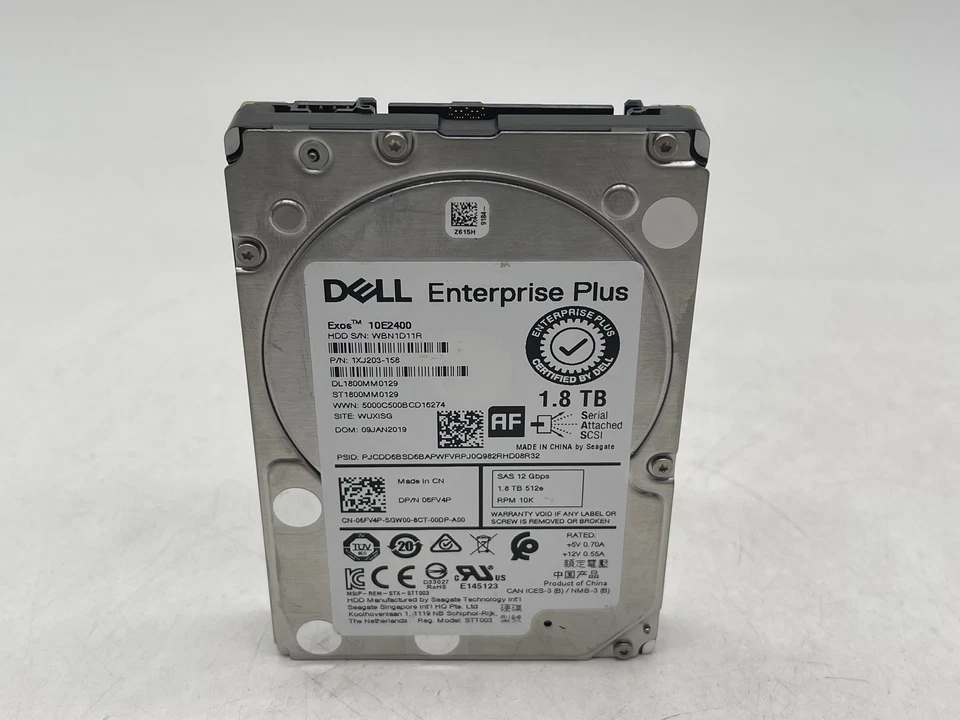 HDD ST1800MM0129 GRAU A GRÁTIS S/H Dell Enterprise Plus 1.8TB SAS 2.5" - Imagem 1 de 4