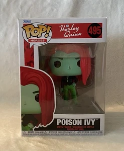 Funko Pop Hero Harley Quinn Animated Poison Ivy Toy Figure #495 ~ Brand New - Foto 1 di 6