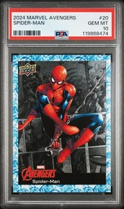 2024 Upper Deck Marvel Avengers Spider-Man #20 PSA 10 - Picture 1 of 3