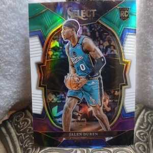 2022-23 Panini Select Jalen Duren Green White Purple Prizms RC Concourse #98 - Picture 1 of 6