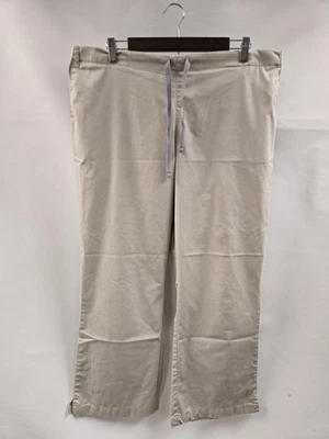 WonderWink Wink WORK Scrub Pants Womens XL Petite Khaki Drawstring Elastic Nurse - Image 1 of 4