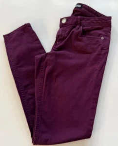 Express Jeans Jeans Womens 6R Purple Stella Low Rise Legging Skinny Stretch - Picture 1 of 11