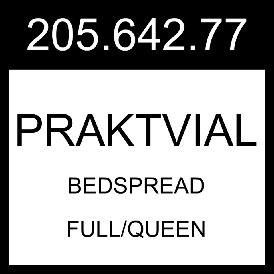 Colcha IKEA PRAXISVIAL Off-white completa/queen 205.642.77 Foto 1 de 1