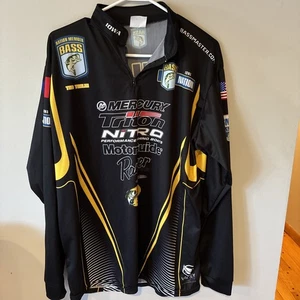 Iowa Bass Master Dri-FIT 1/4 Zip Size Large Tournament Shirt - Picture 1 of 4