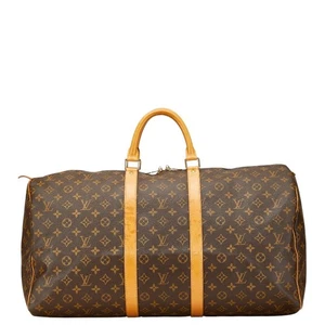 LOUIS VUITTON Monogram Kiepol 55 Boston bag travel bag M41424 Women 【Used】 - Picture 1 of 13