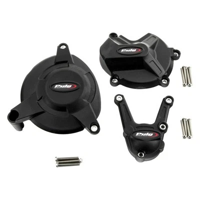 For BMW S1000RR 2010 Puig Black Engine Protective Cover Foto 1 de 3