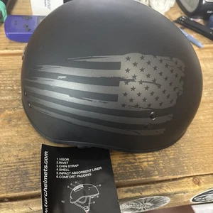 TORC T-55 Half Helmet Matte Black Medium - T5515:23 - Bild 1 von 6