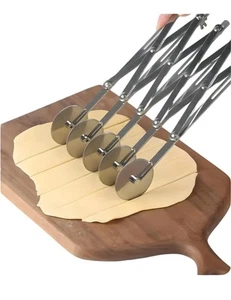 Pastry Cutter,Stainless Steel Pie Crust Cutter Multi Round Pizza Roller Bakin... - Picture 1 of 9