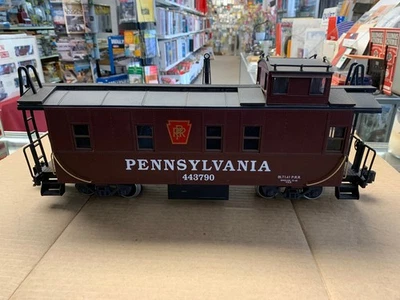 LGB #43790 PENNSY 5 WINDOW CUPOLA  CABOOSE G SCALE METL WHEELS KNUCKLES FRE SHIP - Image 1 of 4