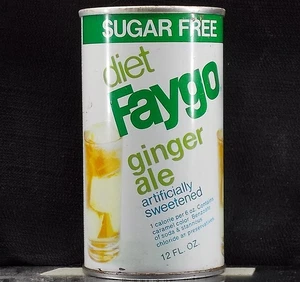 Dieta FAYGO sin azúcar GINGER ALE 12 OZ LATA *** Faygo Detriot MI *** Vacía - Imagen 1 de 6