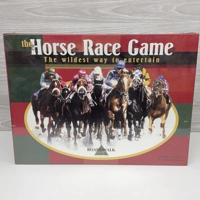 Horse Race Game Boardwalk Design NEW Sealed 2001 Family Party Board Game Ages 8+ - Image 1 of 4