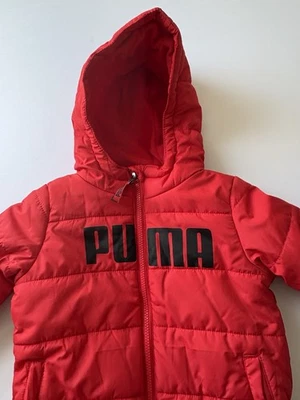 Chaqueta de invierno Puma High Risk roja acolchada para niños talla 5 nueva con etiquetas $64 Foto 1 de 4